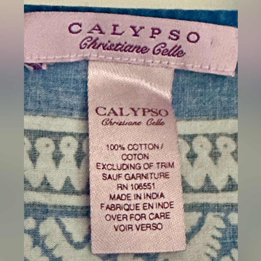 CALYPSO PAREO NWOT! GORGEOUS! NEVER WORN! beaded trim O/S MOVING SALE! $25 OBO - Picture 5 of 15
